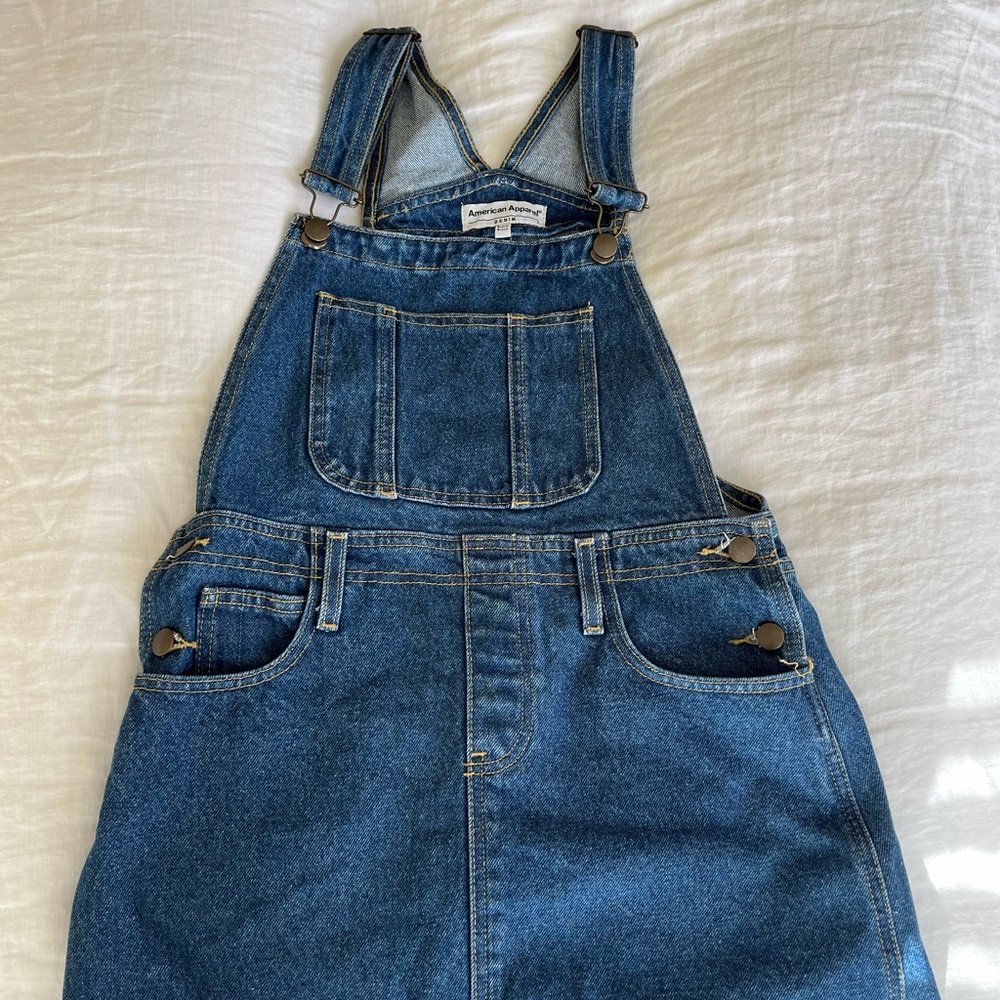 American Apparel Denim Overall Dress